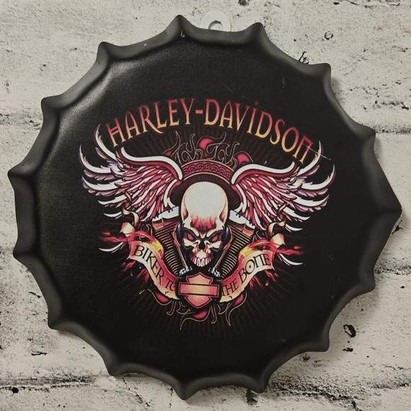 Set Of 4 Bottle Cap Vintage Style Garage Wall Decor - Picture 5 of 8